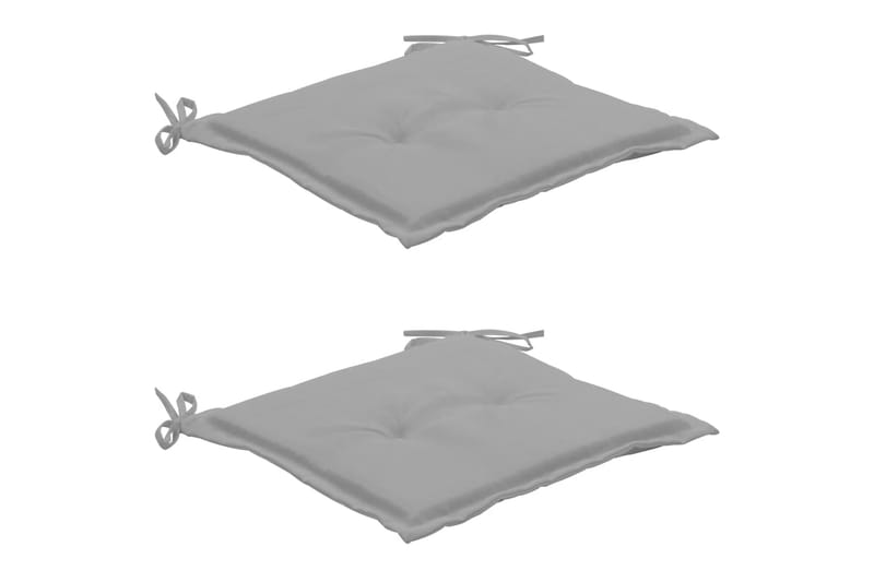 hynder til havestole 2 stk. 50 x 50 x 3 cm grå - Grå - Havemøbler - Hynder - Siddehynder