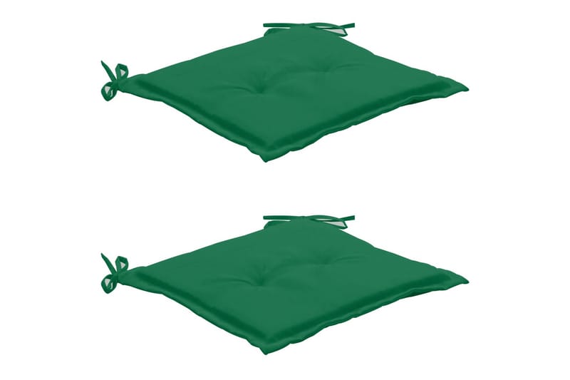 hynder til havestole 2 stk. 50 x 50 x 3 cm grøn - Grøn - Havemøbler - Hynder - Siddehynder
