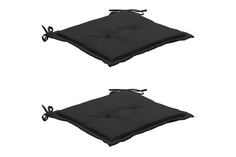 Hynder Til Havestole 2 stk. 50x50x3 cm Sort - Sort - Havemøbler - Hynder - Siddehynder