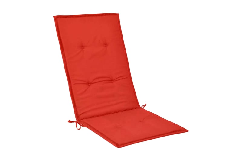 Hynder Til Havestole 2 Stk. Rød 120 X 50 X 3 Cm - Rød - Havemøbler - Hynder - Siddehynder