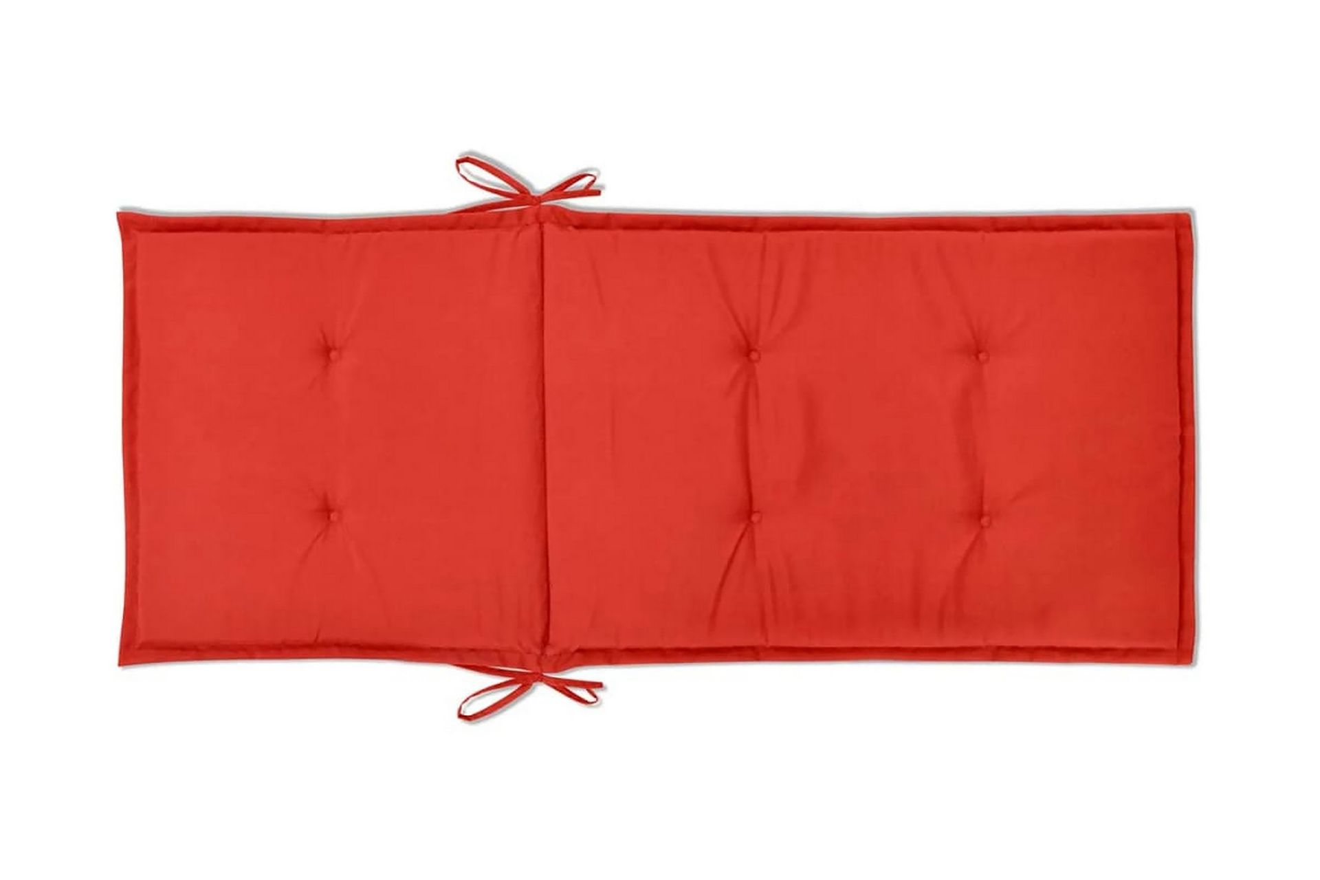 Hynder Til Havestole 2 Stk. Rød 120 X 50 X 3 Cm - Rød - Havemøbler - Hynder - Siddehynder