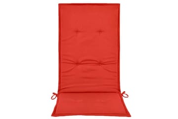 Hynder Til Havestole 2 Stk. Rød 120 X 50 X 3 Cm - Rød - Havemøbler - Hynder - Siddehynder