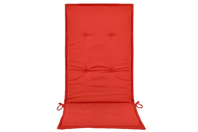 Hynder Til Havestole 2 Stk. Rød 120 X 50 X 3 Cm - Rød - Havemøbler - Hynder - Siddehynder