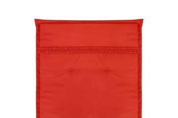 Hynder Til Havestole 2 Stk. Rød 120 X 50 X 3 Cm - Rød - Havemøbler - Hynder - Siddehynder