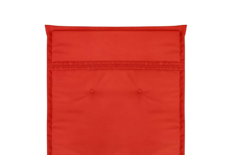 Hynder Til Havestole 2 Stk. Rød 120 X 50 X 3 Cm - Rød - Havemøbler - Hynder - Siddehynder