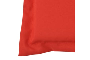 Hynder Til Havestole 2 Stk. Rød 120 X 50 X 3 Cm - Rød - Havemøbler - Hynder - Siddehynder
