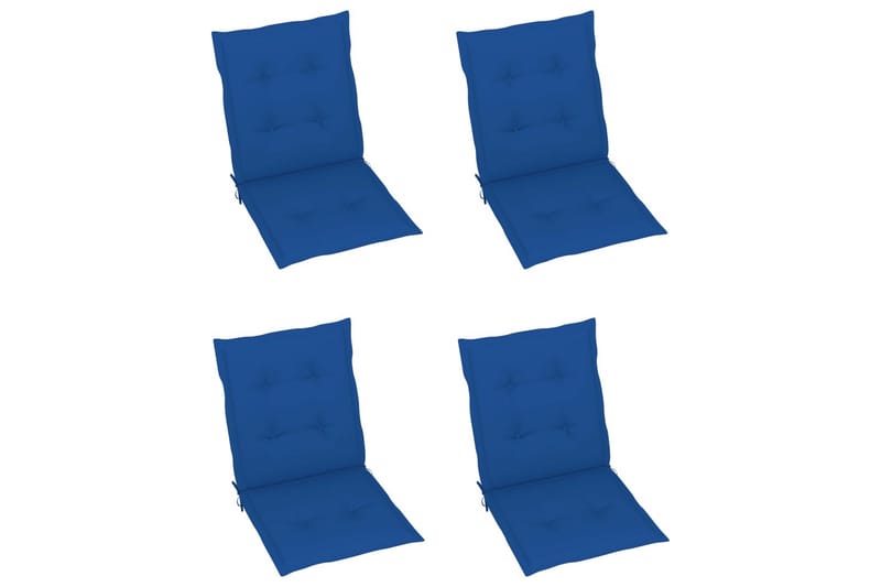 hynder til havestole 4 stk. 100x50x4 cm kongeblå - Blå - Havemøbler - Hynder - Siddehynder