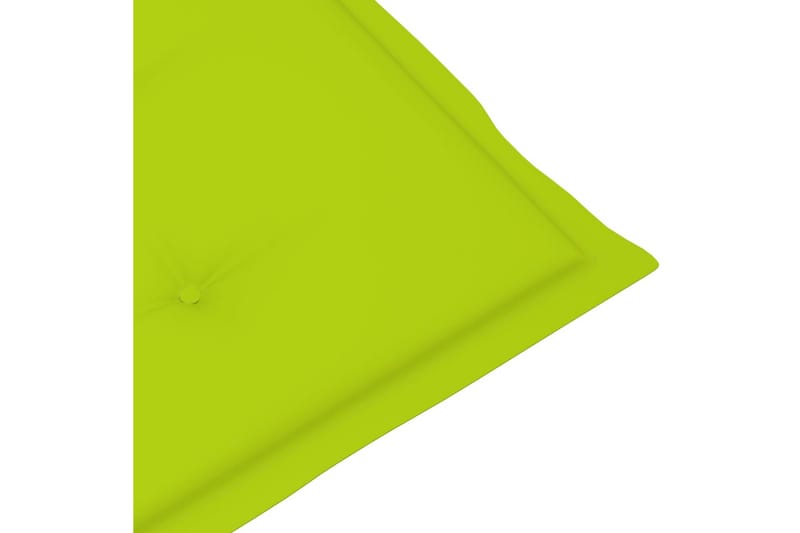 hynder til havestole 4 stk. 100x50x4 cm lysegrøn - Grøn - Havemøbler - Hynder - Siddehynder