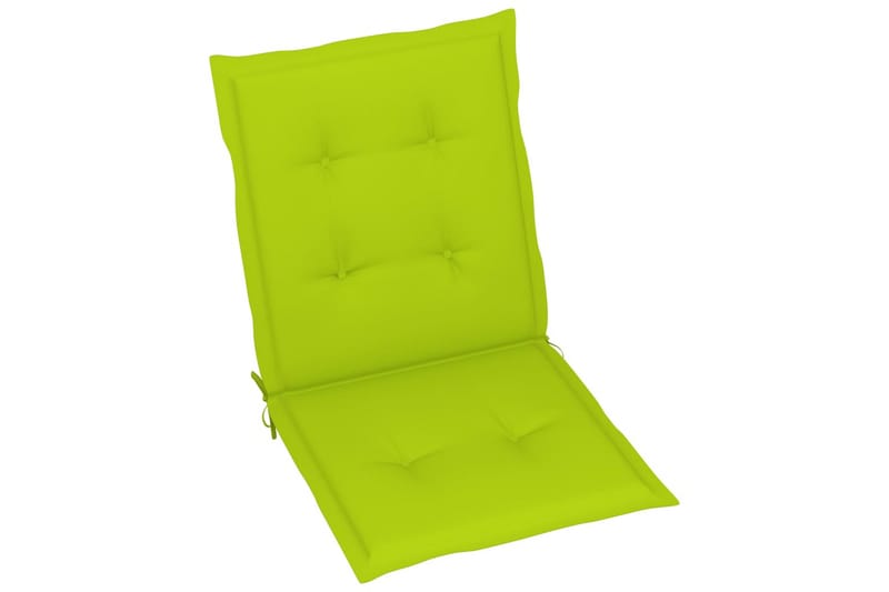 hynder til havestole 4 stk. 100x50x4 cm lysegrøn - Grøn - Havemøbler - Hynder - Siddehynder