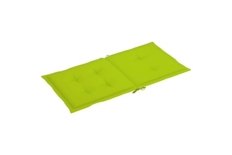 hynder til havestole 4 stk. 100x50x4 cm lysegrøn - Grøn - Havemøbler - Hynder - Siddehynder
