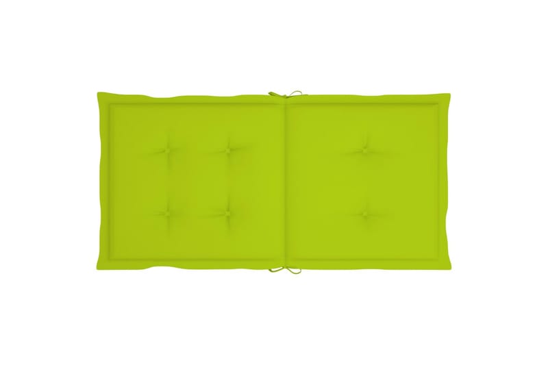 hynder til havestole 4 stk. 100x50x4 cm lysegrøn - Grøn - Havemøbler - Hynder - Siddehynder