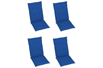 hynder til havestole 4 stk. 120x50x4 cm kongeblå - Blå - Havemøbler - Hynder - Siddehynder