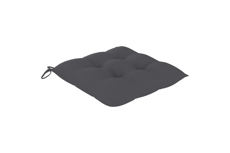 Hynder til havestole 4 stk. 40x40x7 cm stof antracitgrå - Antracit - Havemøbler - Hynder - Siddehynder