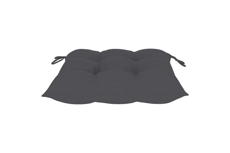 Hynder til havestole 4 stk. 40x40x7 cm stof antracitgrå - Antracit - Havemøbler - Hynder - Siddehynder