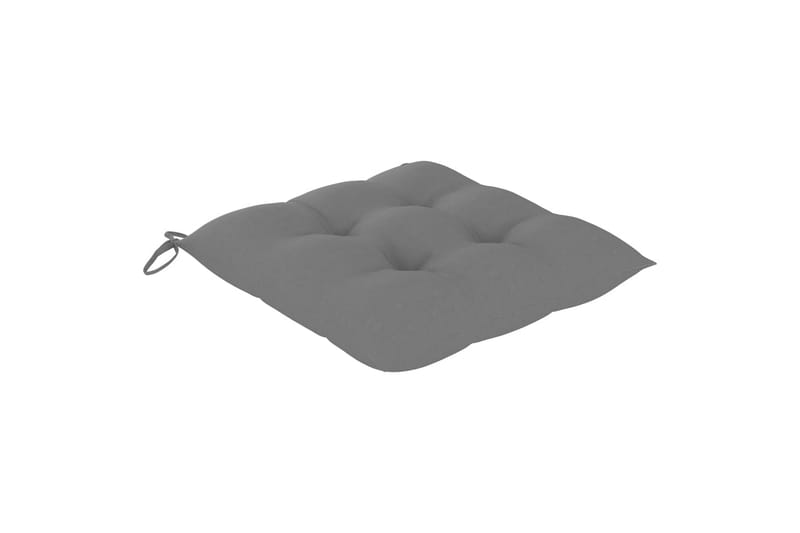 Hynder til havestole 4 stk. 40x40x7 cm stof grå - Grå - Havemøbler - Hynder - Siddehynder