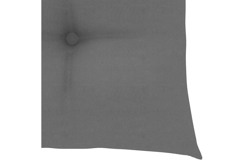 Hynder til havestole 4 stk. 40x40x7 cm stof grå - Grå - Havemøbler - Hynder - Siddehynder