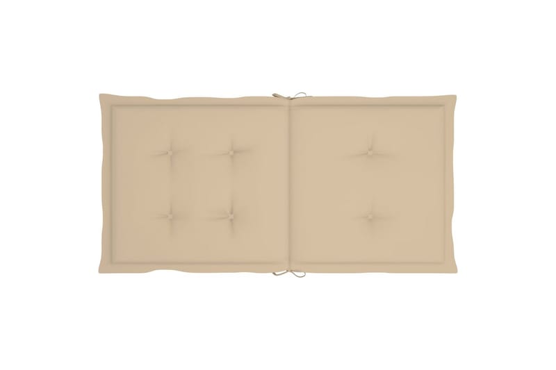 hynder til havestole 6 stk. 100x50x4 cm beige - Beige - Havemøbler - Hynder - Siddehynder
