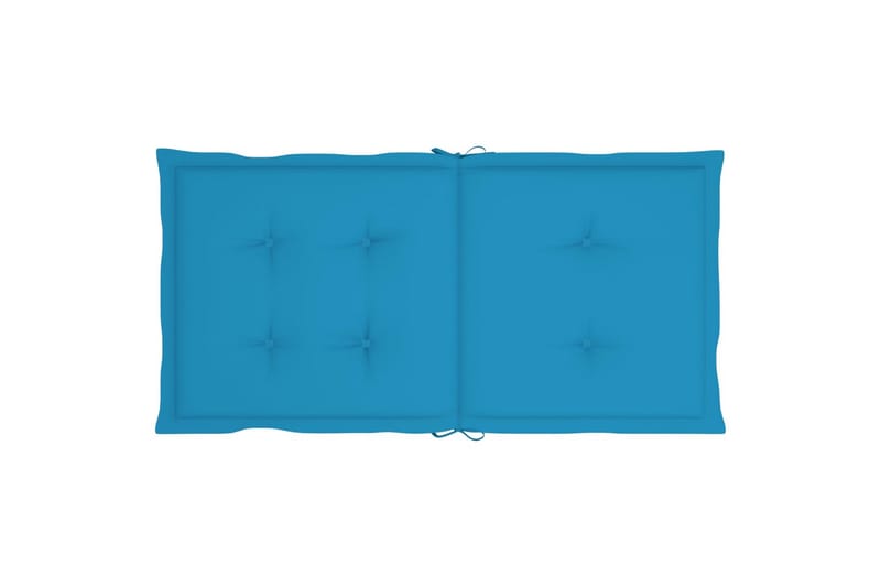 hynder til havestole 6 stk. 100x50x4 cm blå - Blå - Havemøbler - Hynder - Siddehynder