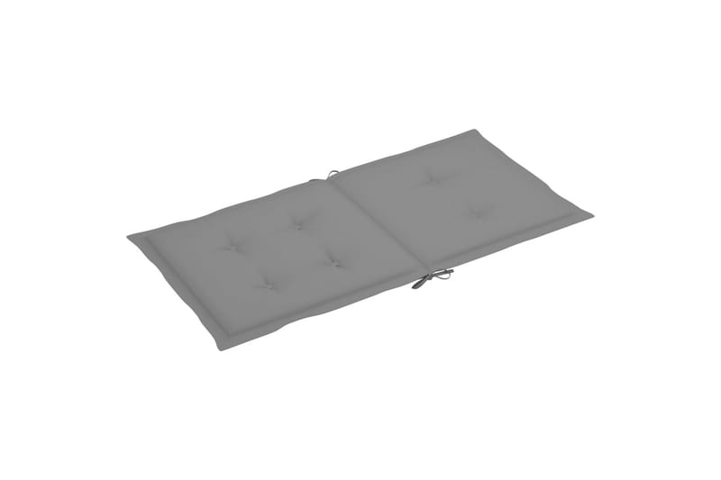 hynder til havestole 6 stk. 100x50x4 cm grå - Grå - Havemøbler - Hynder - Siddehynder