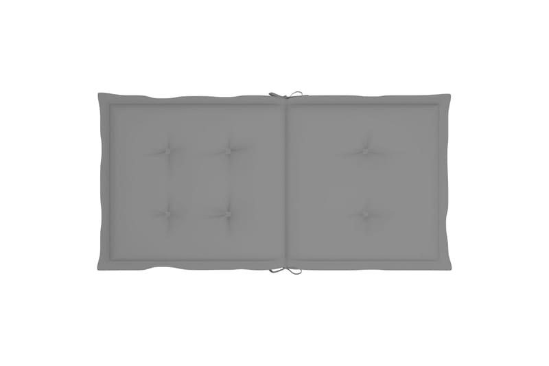 hynder til havestole 6 stk. 100x50x4 cm grå - Grå - Havemøbler - Hynder - Siddehynder