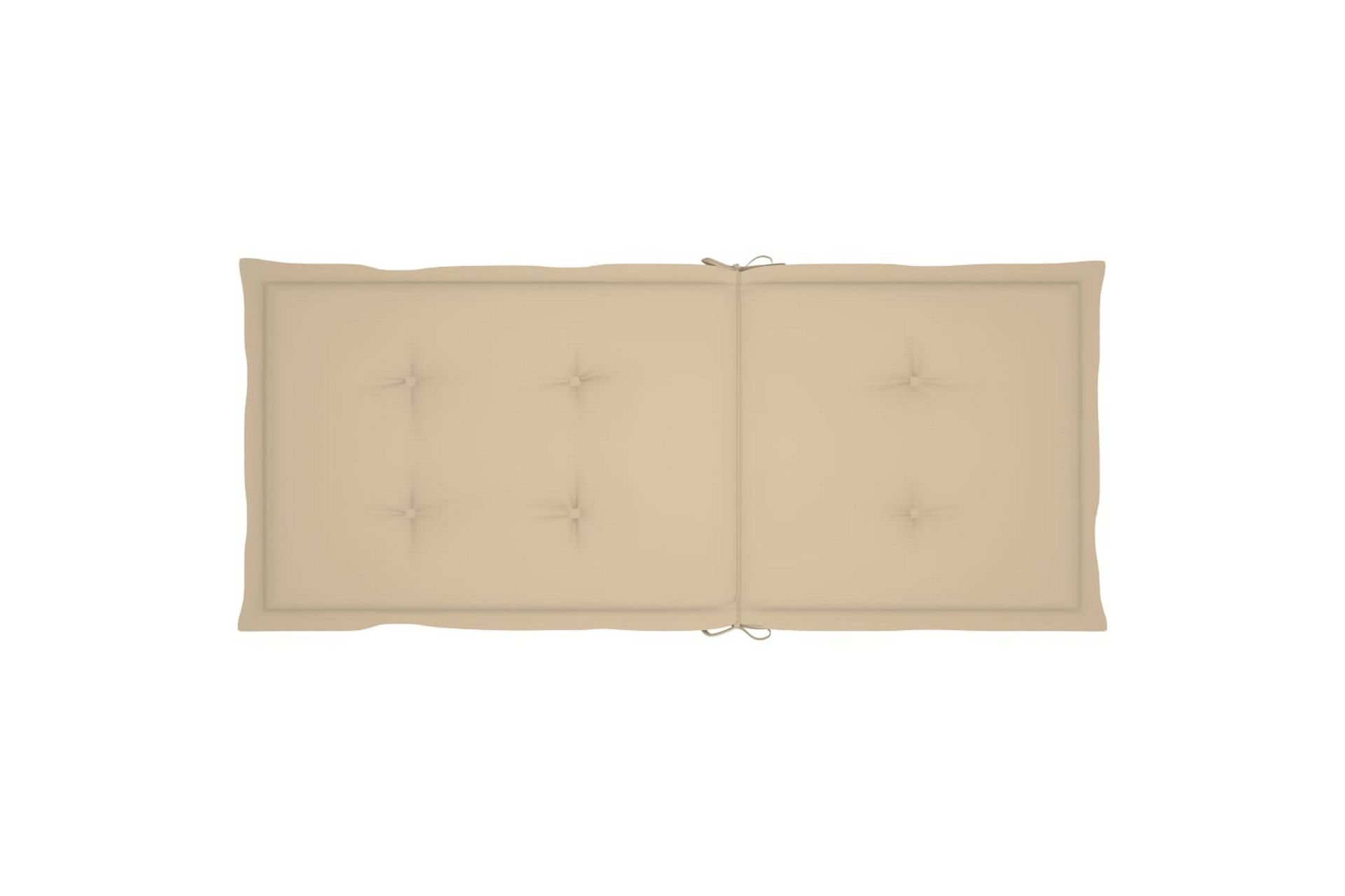 hynder til havestole 6 stk. 120x50x4 cm beige - Beige - Havemøbler - Hynder - Siddehynder