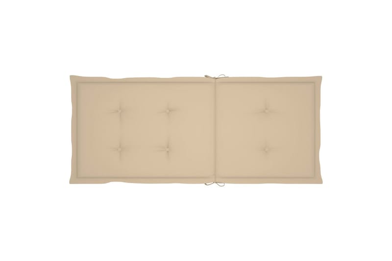 hynder til havestole 6 stk. 120x50x4 cm beige - Beige - Havemøbler - Hynder - Siddehynder