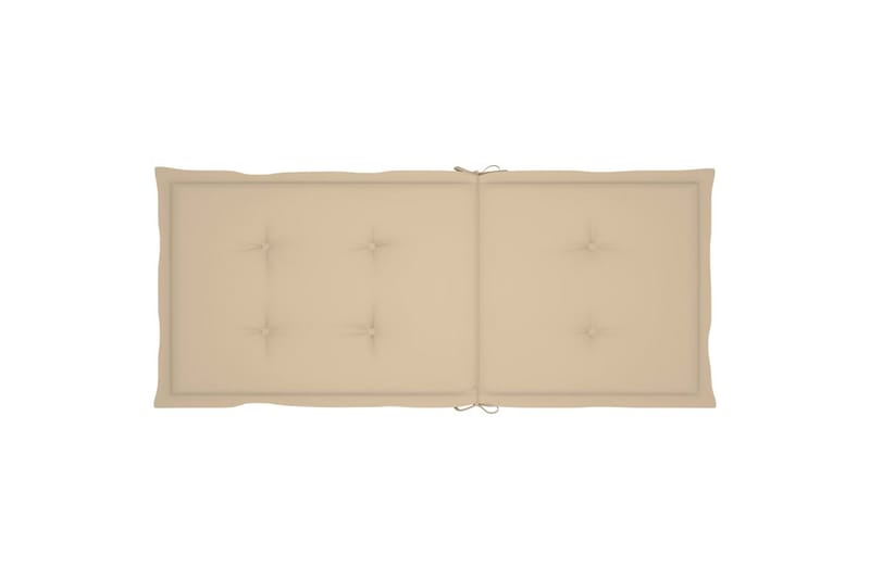 hynder til havestole 6 stk. 120x50x4 cm beige - Beige - Siddehynder