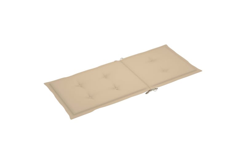 hynder til havestole 6 stk. 120x50x4 cm beige - Beige - Siddehynder