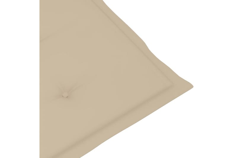 hynder til havestole 6 stk. 120x50x4 cm beige - Beige - Siddehynder