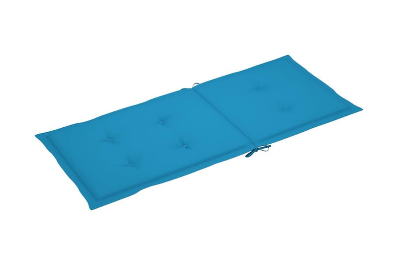 hynder til havestole 6 stk. 120x50x4 cm blå - Blå - Havemøbler - Hynder - Siddehynder