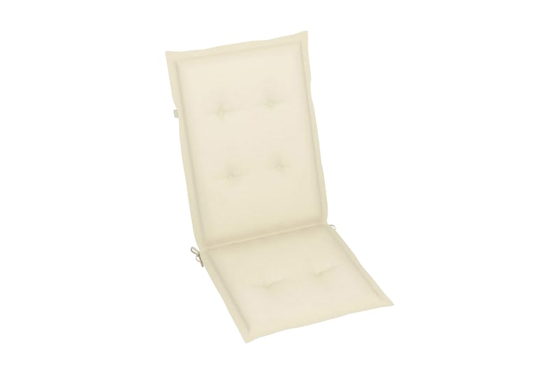 hynder til havestole 6 stk. 120x50x4 cm cremefarvet - Creme - Havemøbler - Hynder - Siddehynder