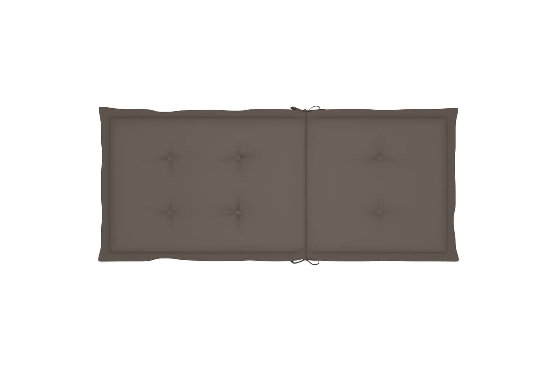 hynder til havestole 6 stk. 120x50x4 cm gråbrun - Gråbrun - Havemøbler - Hynder - Siddehynder