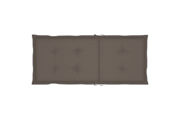 hynder til havestole 6 stk. 120x50x4 cm gråbrun - Gråbrun - Havemøbler - Hynder - Siddehynder