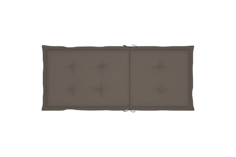 hynder til havestole 6 stk. 120x50x4 cm gråbrun - Gråbrun - Havemøbler - Hynder - Siddehynder