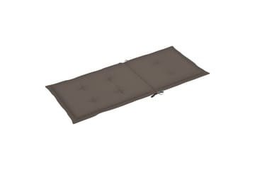 hynder til havestole 6 stk. 120x50x4 cm gråbrun - Gråbrun - Havemøbler - Hynder - Siddehynder