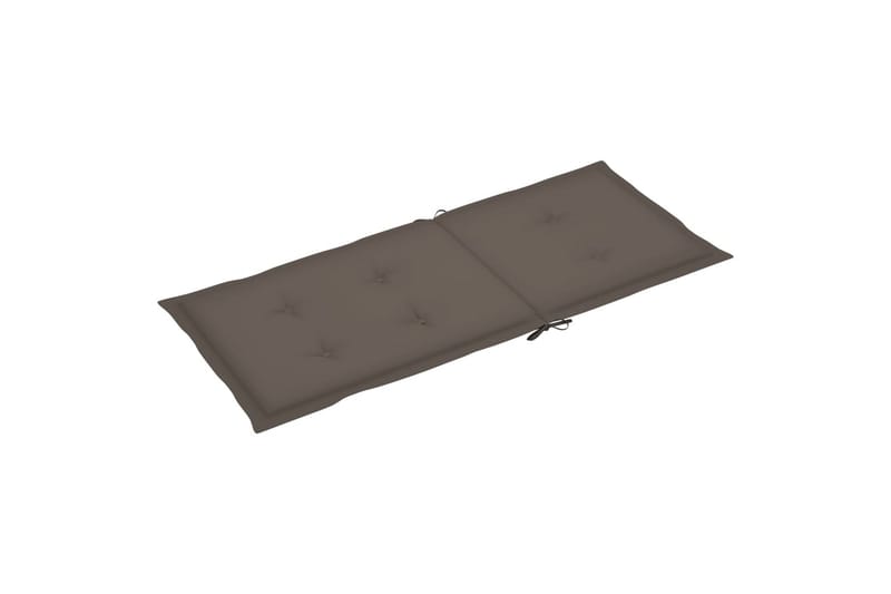 hynder til havestole 6 stk. 120x50x4 cm gråbrun - Gråbrun - Havemøbler - Hynder - Siddehynder