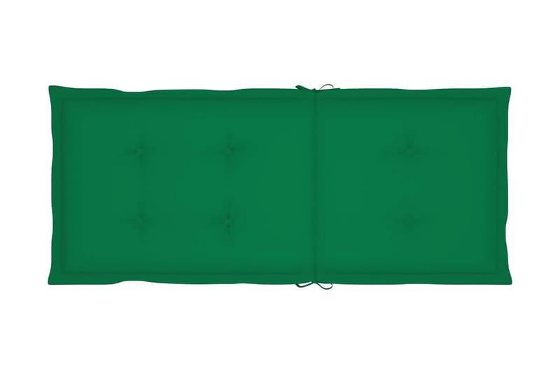 hynder til havestole 6 stk. 120x50x4 cm grøn - Grøn - Havemøbler - Hynder - Siddehynder
