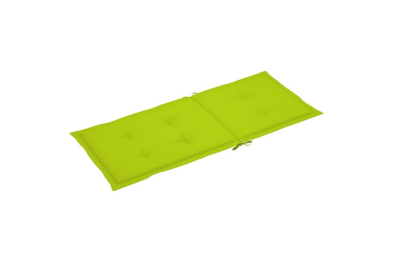hynder til havestole 6 stk. 120x50x4 cm lysegrøn - Grøn - Havemøbler - Hynder - Siddehynder