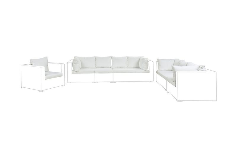 Melantha Hyndebetræk 75x120 cm - Cremehvid - Havemøbler - Hynder - Siddehynder