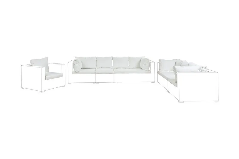 Melantha Hyndebetræk 75x120 cm - Cremehvid - Havemøbler - Hynder - Hyndebetræk