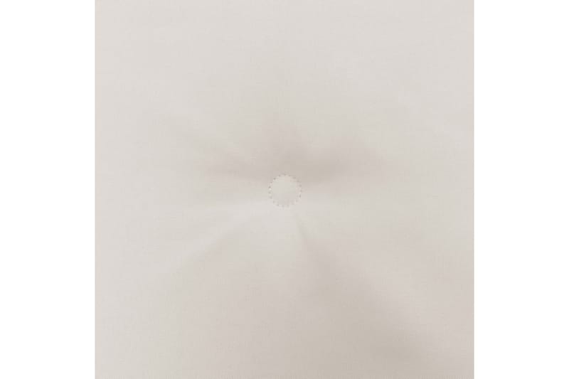 udendørshynder 2 stk. 50 x 50 x 3 cm cremefarvet - Creme - Havemøbler - Hynder - Siddehynder