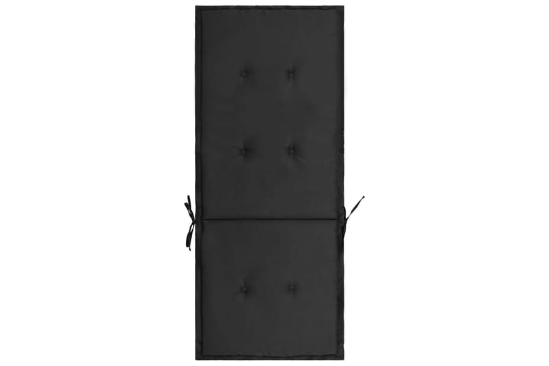 Udendørshynder 4 Stk. 120x50x3 cm Sort - Sort - Havemøbler - Hynder - Siddehynder