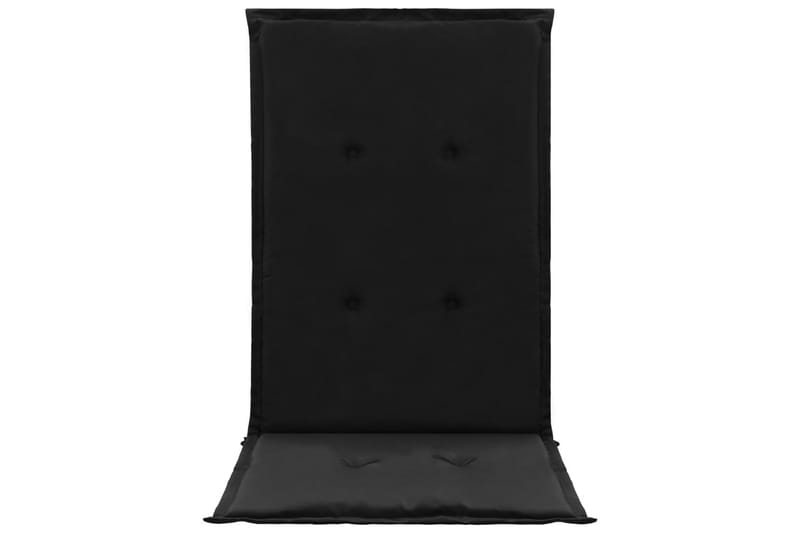 Udendørshynder 4 Stk. 120x50x3 cm Sort - Sort - Havemøbler - Hynder - Siddehynder