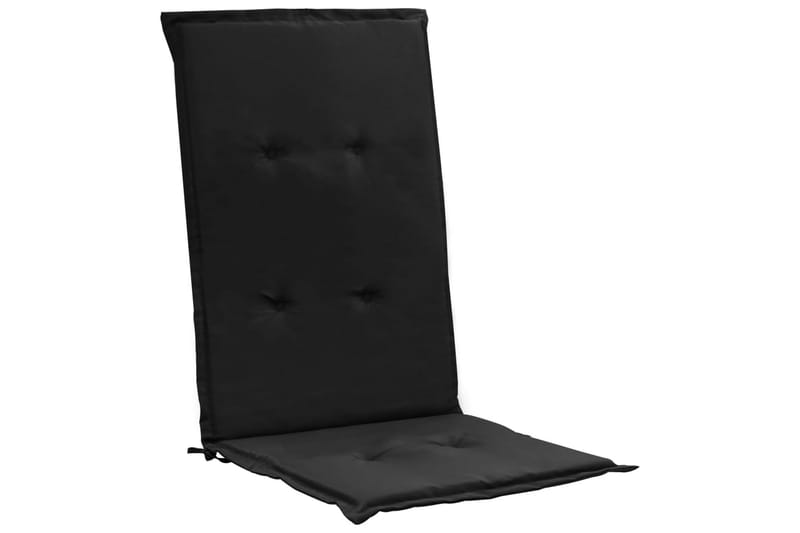 Udendørshynder 4 Stk. 120x50x3 cm Sort - Sort - Havemøbler - Hynder - Siddehynder
