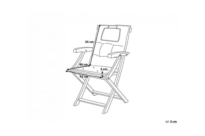 Wilhelmina Hynde til Havestol 8-pak - Rød - Havemøbler - Hynder - Siddehynder