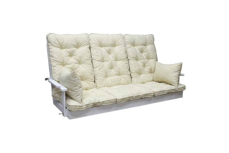 Sofahynder med ryglæn Maxi Høj Ryg med Sidepuder Beige - Beige - Havemøbler - Hynder - Hynder til bænk & havesofa