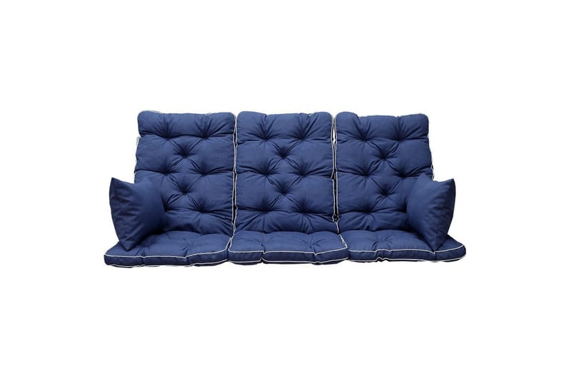 Sofahynder med ryglæn Maxi Høj Ryg med Sidepuder Blå - Blå - Havemøbler - Hynder - Hængesofahynder