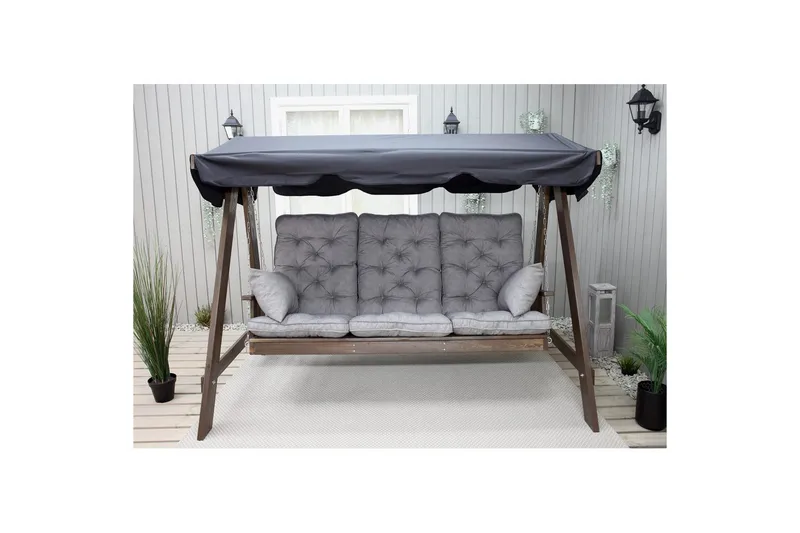 Sofapude med ryglæn Maxi høj ryg med sidepuder - Havemøbler - Hynder - Komplette hyndesæt