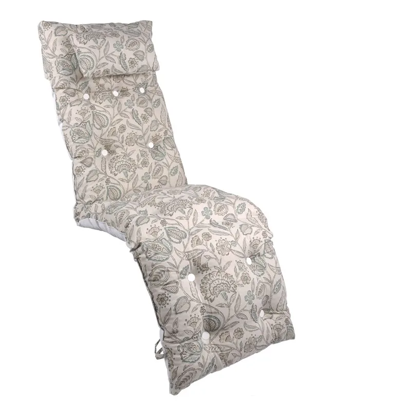 Baden Baden flockpude med nakkepude udendørs, Beige