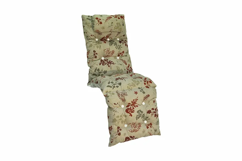 Baden-Baden-hynde Fritab Baden-Baden Flockhynde med nakkepude Natur - Havemøbler - Hynder - Solstolshynde - Baden-Baden hynder